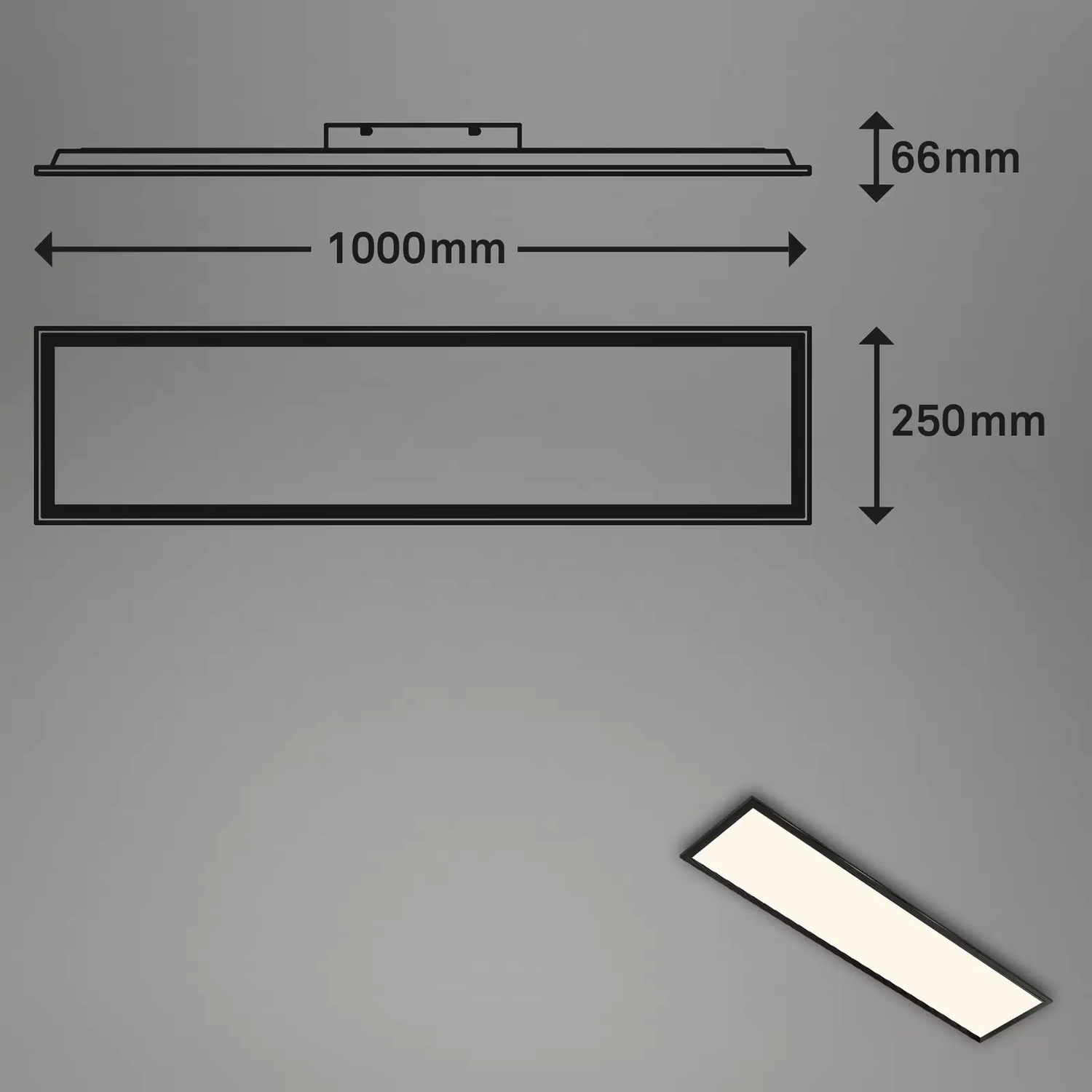B-Ware Marke Led Panel Flächenleuchte Lichtpanel Dimmbar Rgb Cct Schwarz Kunststoff Met - 4002707422013
