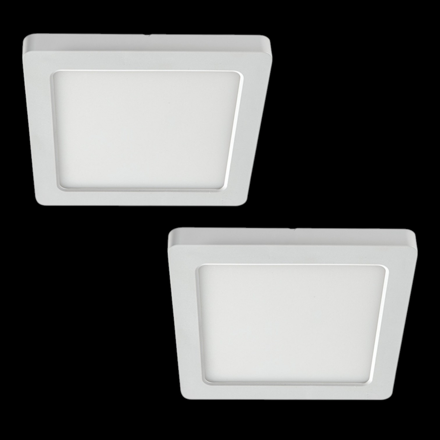 Heitronic Led Panel Flächenleuchte Selesto Dimmbar Weiß Quadratisch 2 Stück B-Ware - 4002940019193