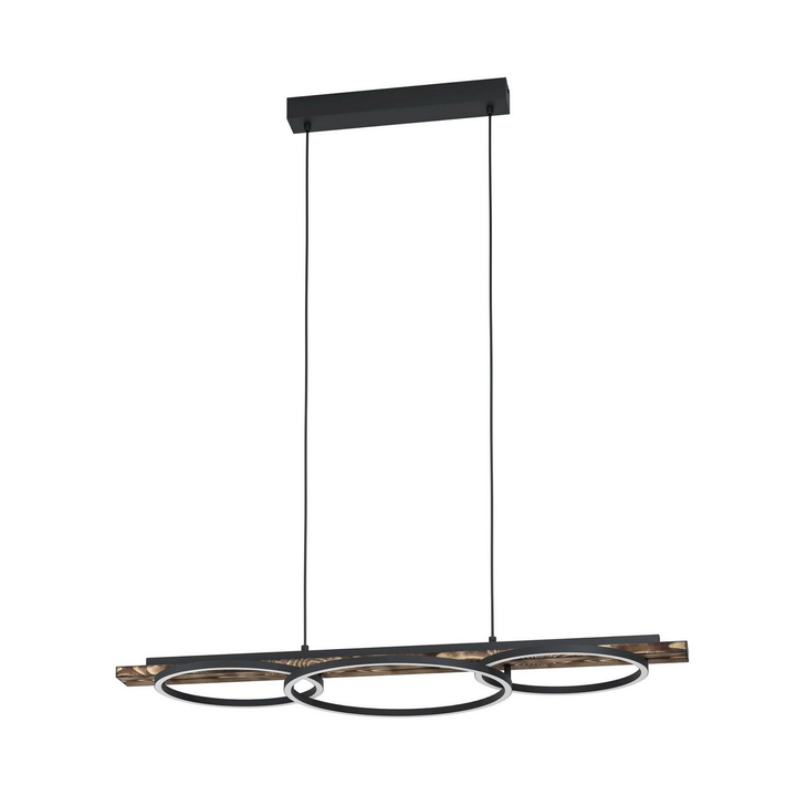 Eglo Pendellampe Hängelampe Led Boyal Holz Braun 101cm 3 Flg B-Ware - 9002759996246