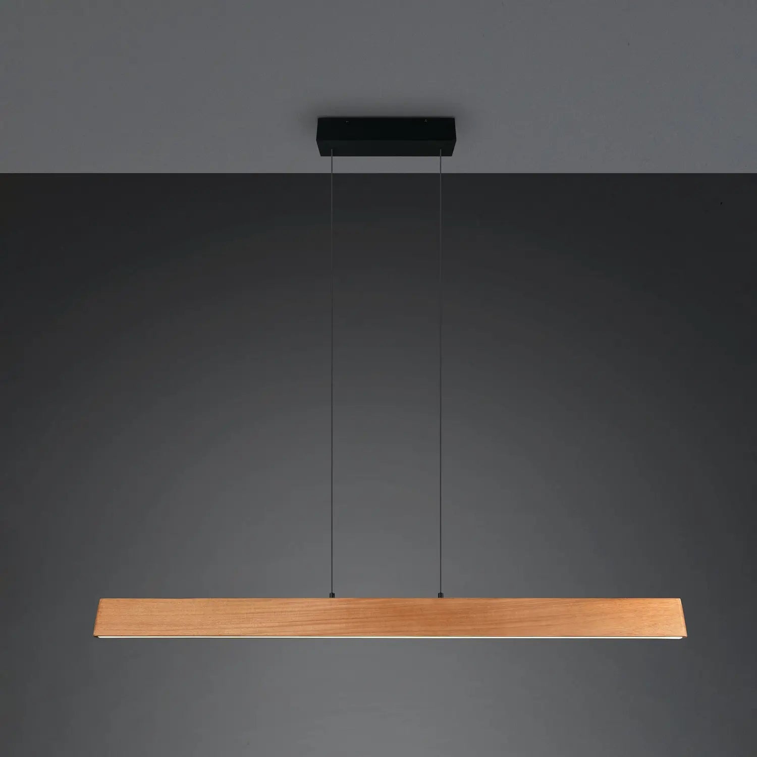 B-Ware Trio Lighting Led Pendelleuchte Hängelampe Edgewood Holz Dimmbar L150cm544 - 4017807662252