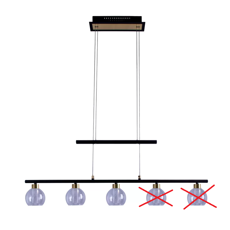 Näve Brass Led Pendelleuchte Pendellampe Leuchte Lampe Siehe Text/Foto B-Ware - 4003222886342