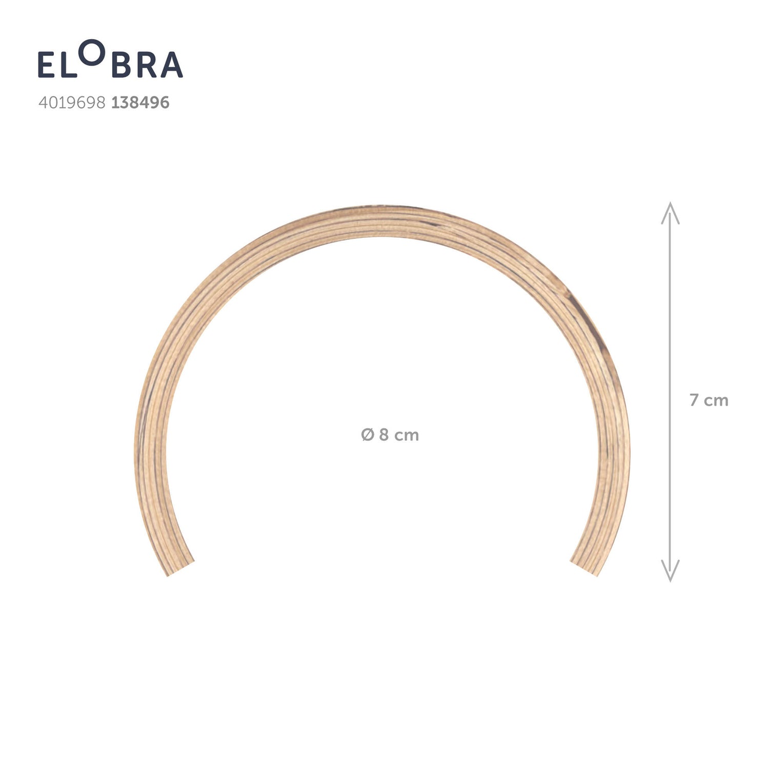 B-Ware Elobra Led Pendelleuchte Colombia S Hängeleuchte Deckenlampe Leuchte Eiche Natur - 4019698138496