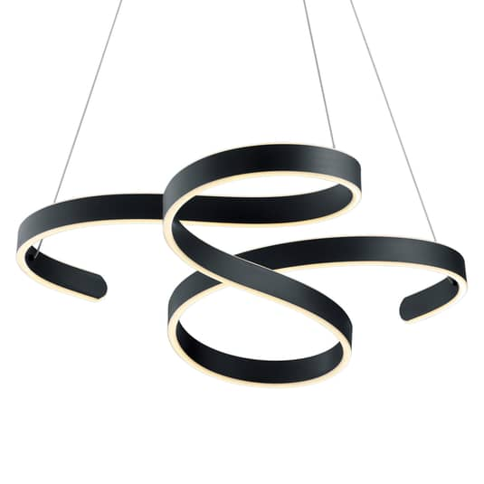 B-Ware Trio Lighting Led Pendelleuchte Francis Hängeleuchte Deckenlampe 52 W Anthrazit  - 4017807445343