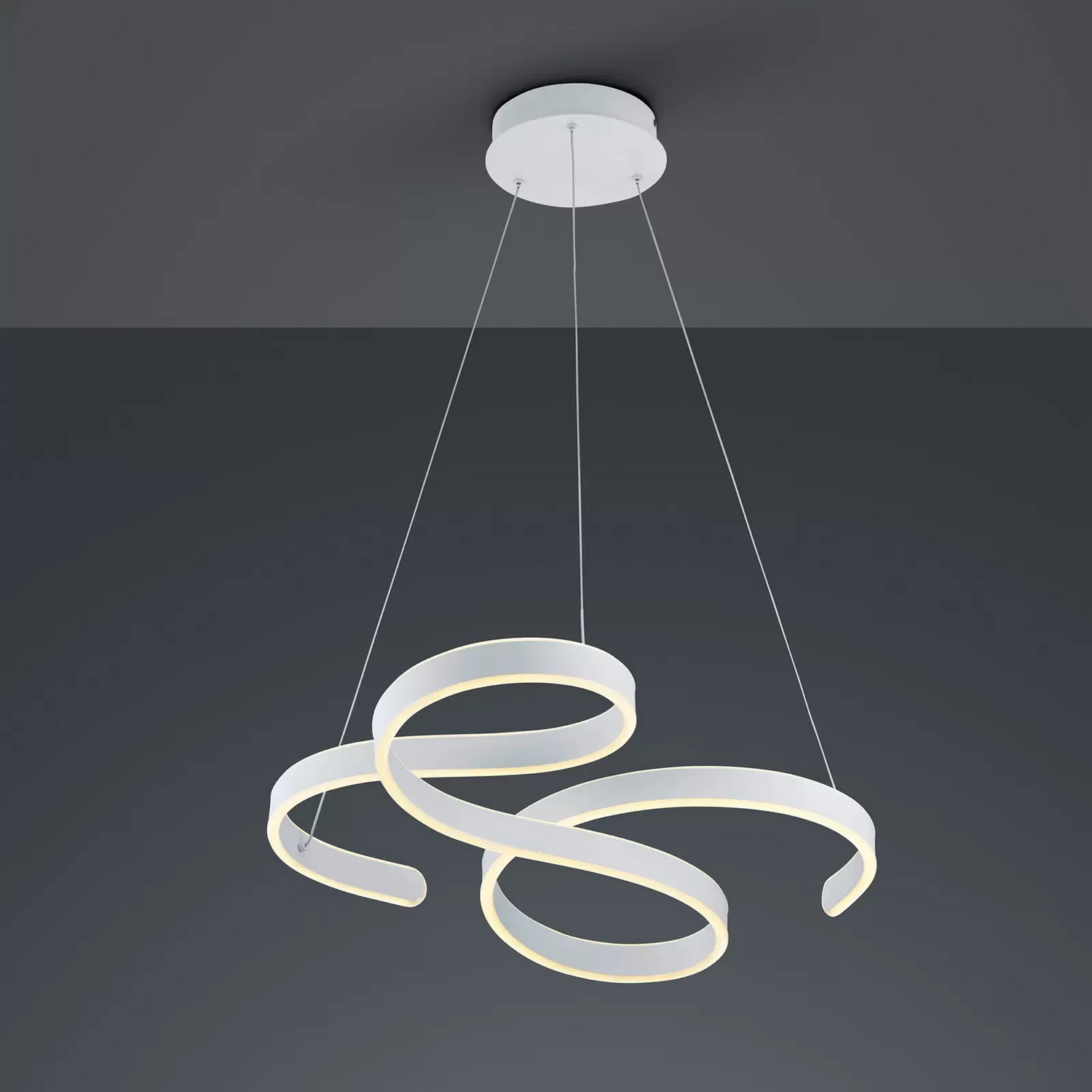 Trio Lighting Led Pendelleuchte Francis Hängeleuchte Hängelampe Lampe Weiß Matt B-Ware - 4017807451801