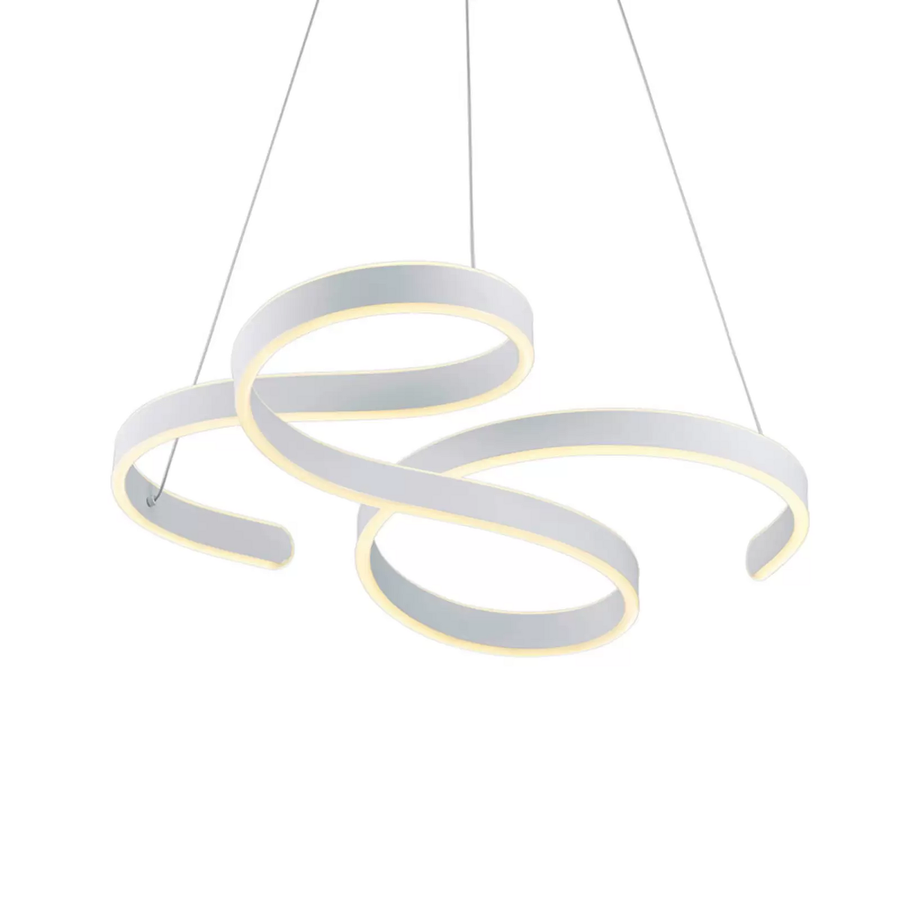 Trio Lighting Led Pendelleuchte Francis Hängeleuchte Hängelampe Lampe Weiß Matt B-Ware - 4017807451801