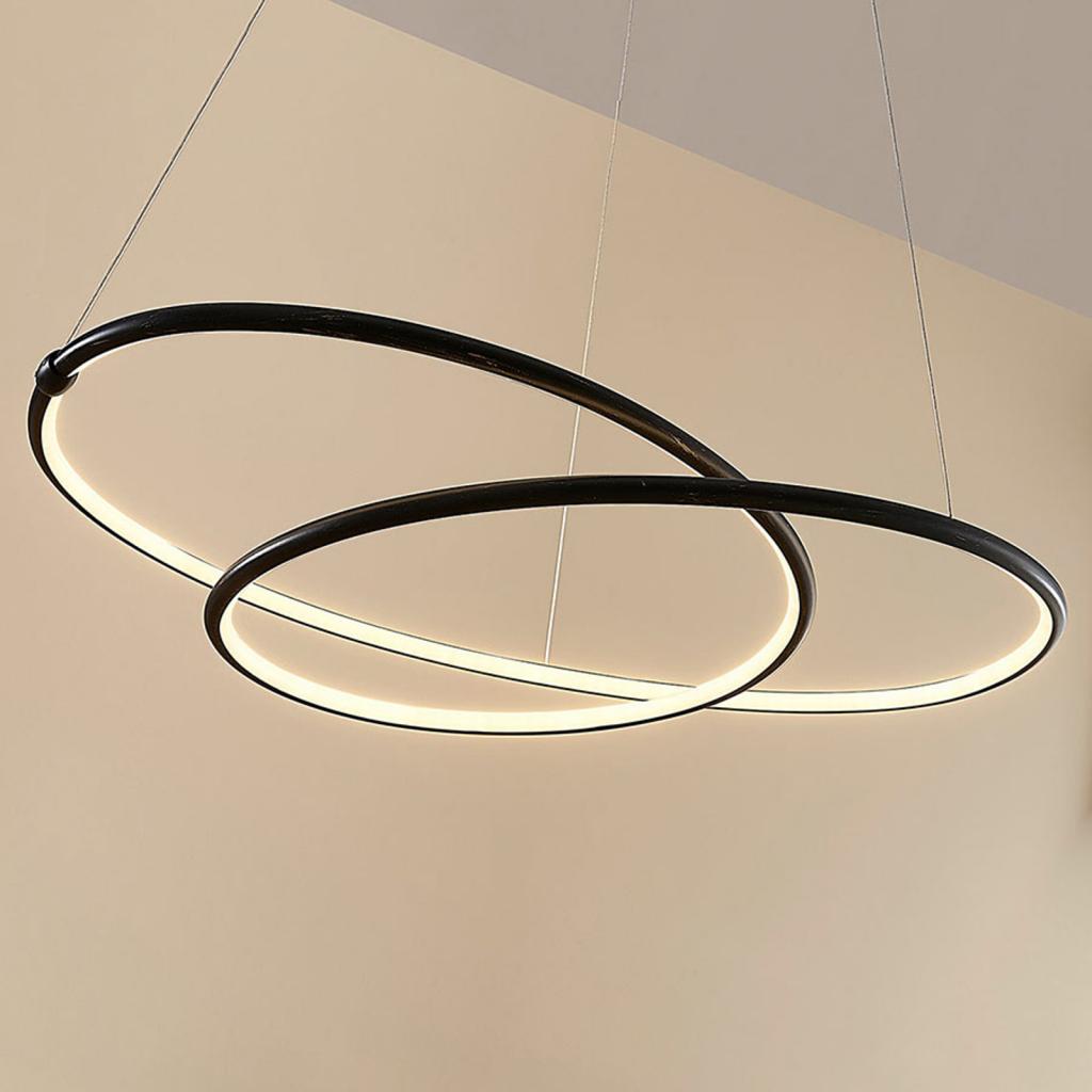 Lucande LED-Pendelleuchte Mirasu spiralförmig Lampe Leuchte Hängeleuchte schwarz - 4251096547238