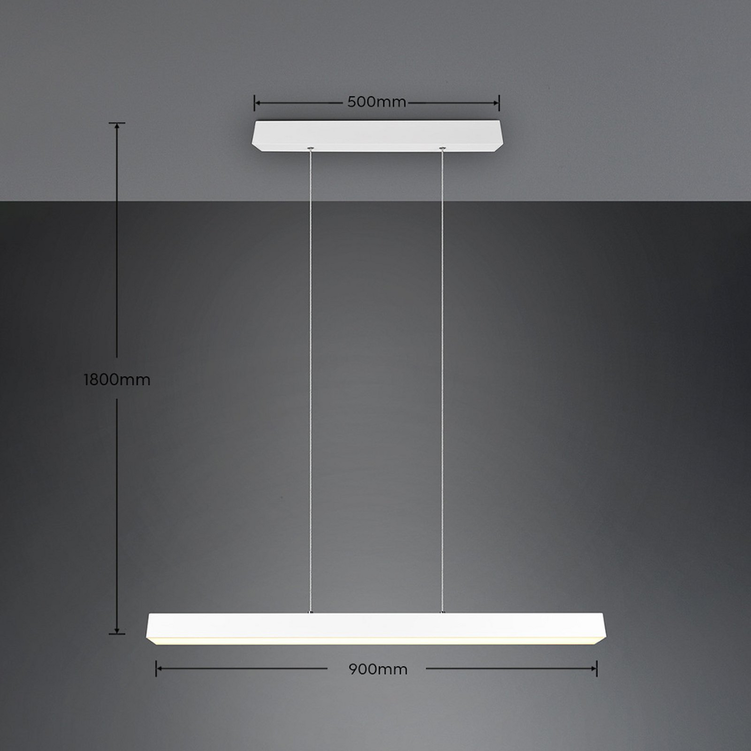B-Ware Trio Lighting Led Pendelleuchte Paros Du Oline Balken Weiß Matt Hängelampe La261 - 4017807505931