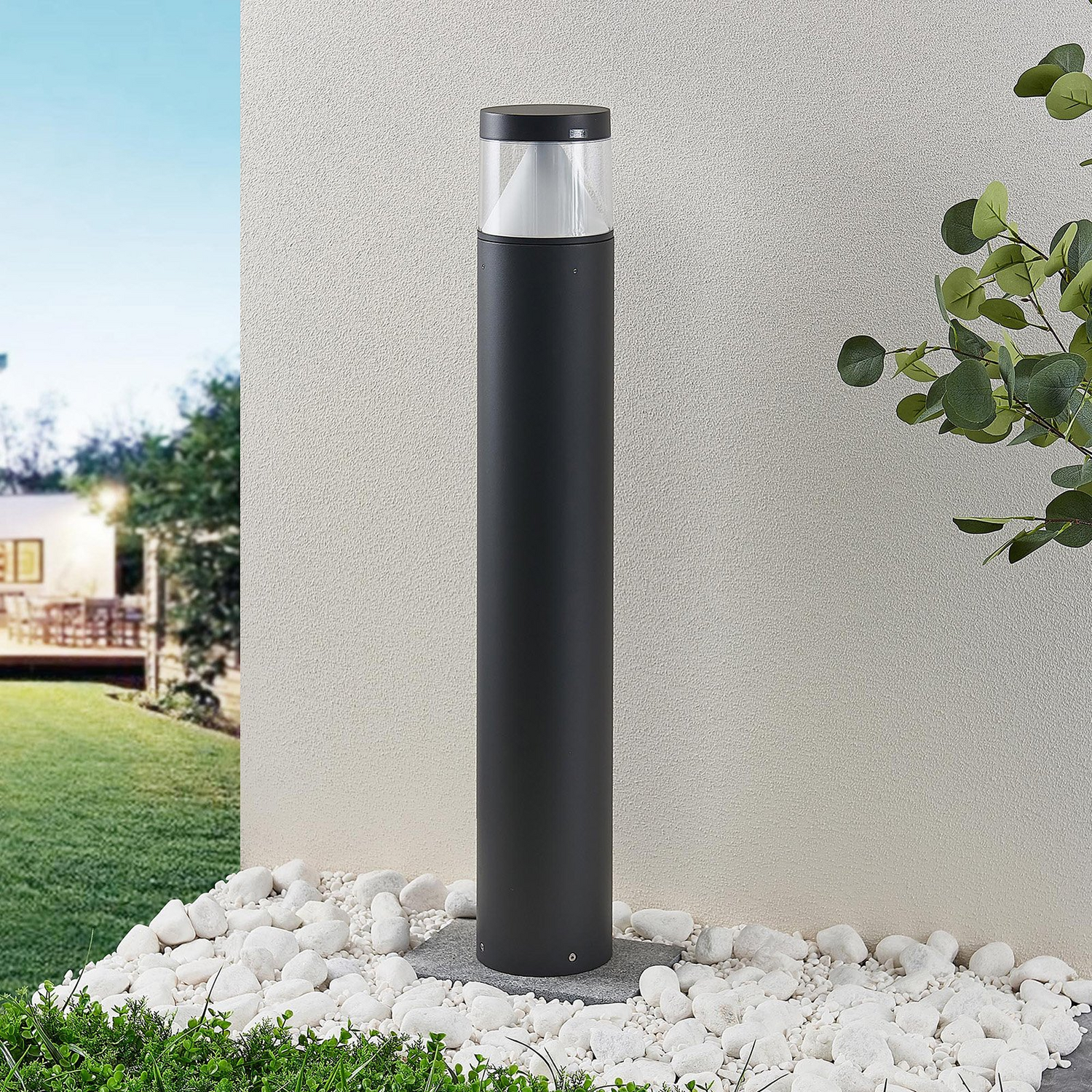 Lucande Led Pollerleuchte Darja Wegelampe Lampe Leuchte Dunkelgrau Alu 100cm 18 W B-Ware - 4251096556162