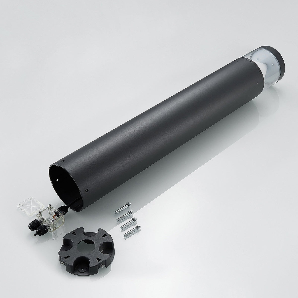 Lucande Pollerleuchte Pollerlampe LED Wegelampe Darja dunkelgrau Aluminium144 - 4251096556162
