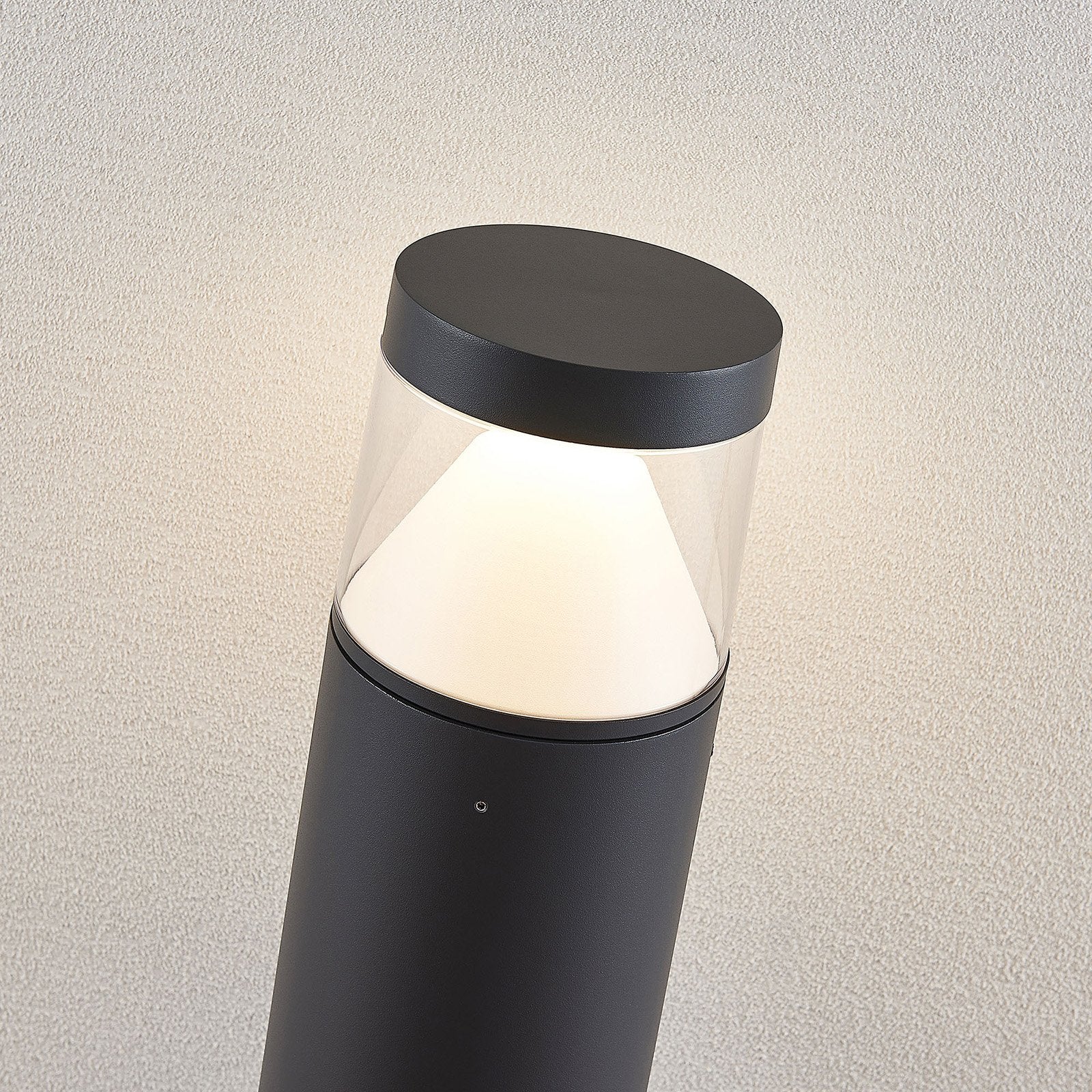 Lucande Pollerleuchte Pollerlampe LED Wegelampe Darja dunkelgrau Aluminium144 - 4251096556162
