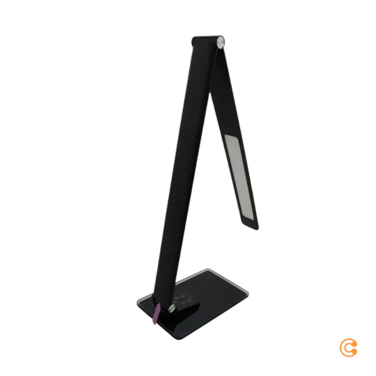 Aluminor Schreibtischleuchte Tischlampe LED Starglass Glasfuß Schwarz623 - 3131130365053