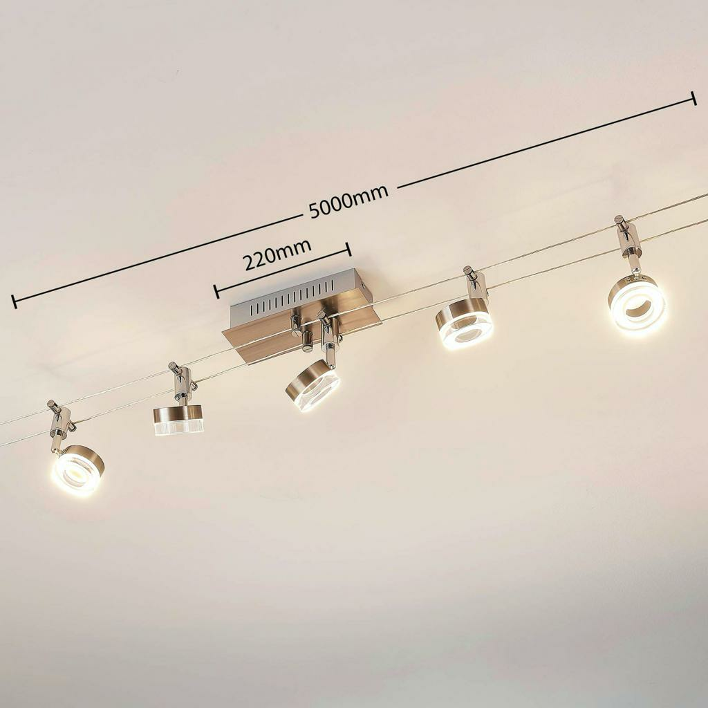 B-Ware Lindby Led Seilsystem Deckenlampe Deckenlampe Lampe Leuchte Valeska 5 Flammig - 4251096559248