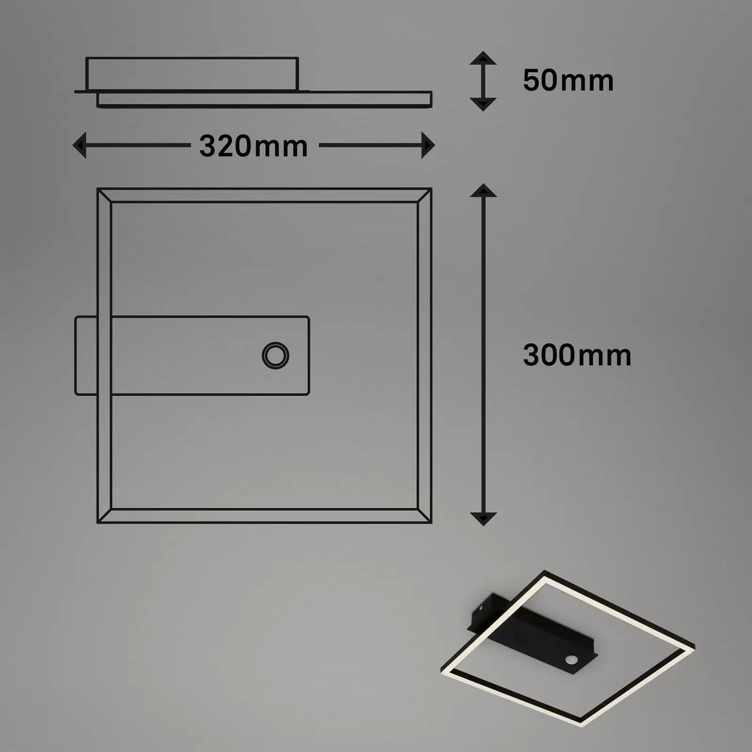 B-Ware Briloner Led Sensor Deckenleuchte Nici Deckenlampe Lampe Wohnzimmerlampe Led - 4002707445883