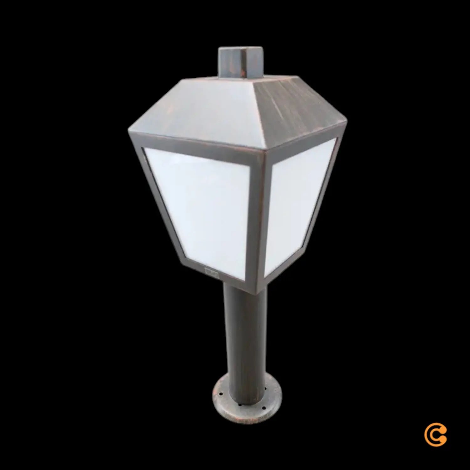 B-Ware Bendix Sockelleuchte Außenleuchte Laterne Led Gartenlampe Schwarz Kupfer Antik - 4251096553031