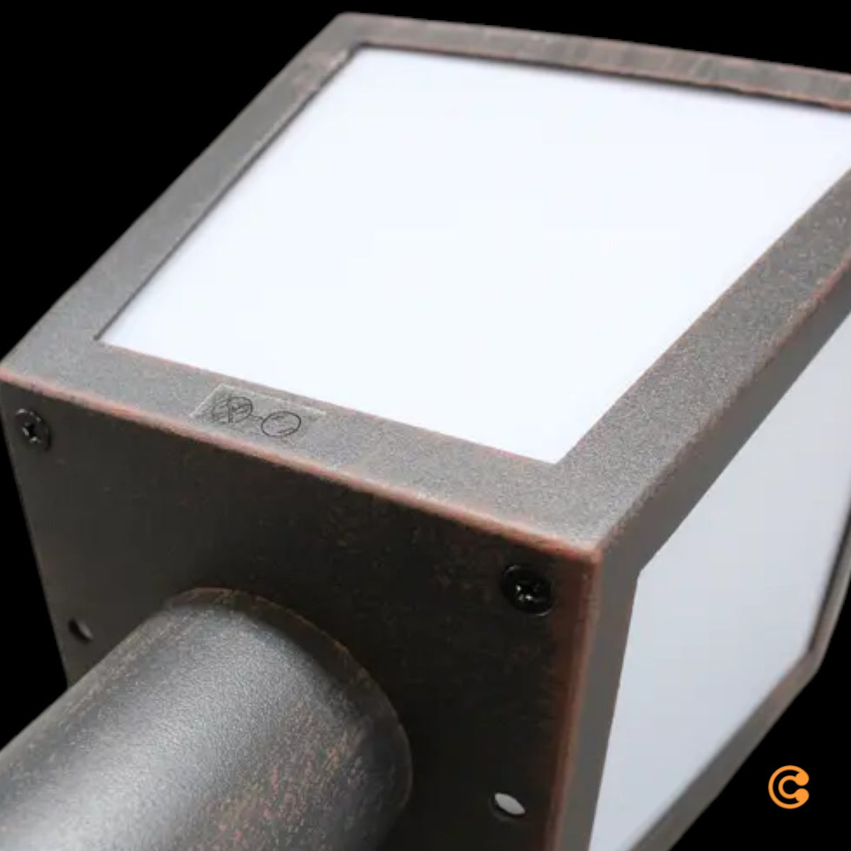 Bendix Sockelleuchte Außenleuchte Laterne LED Gartenlampe Schwarz Kupfer Antik - 4251096553031