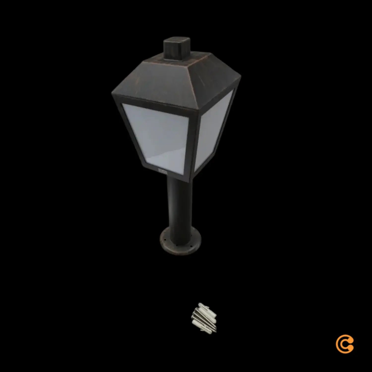 B-Ware Bendix Sockelleuchte Außenleuchte Laterne Led Gartenlampe Schwarz Kupfer Antik - 4251096553031