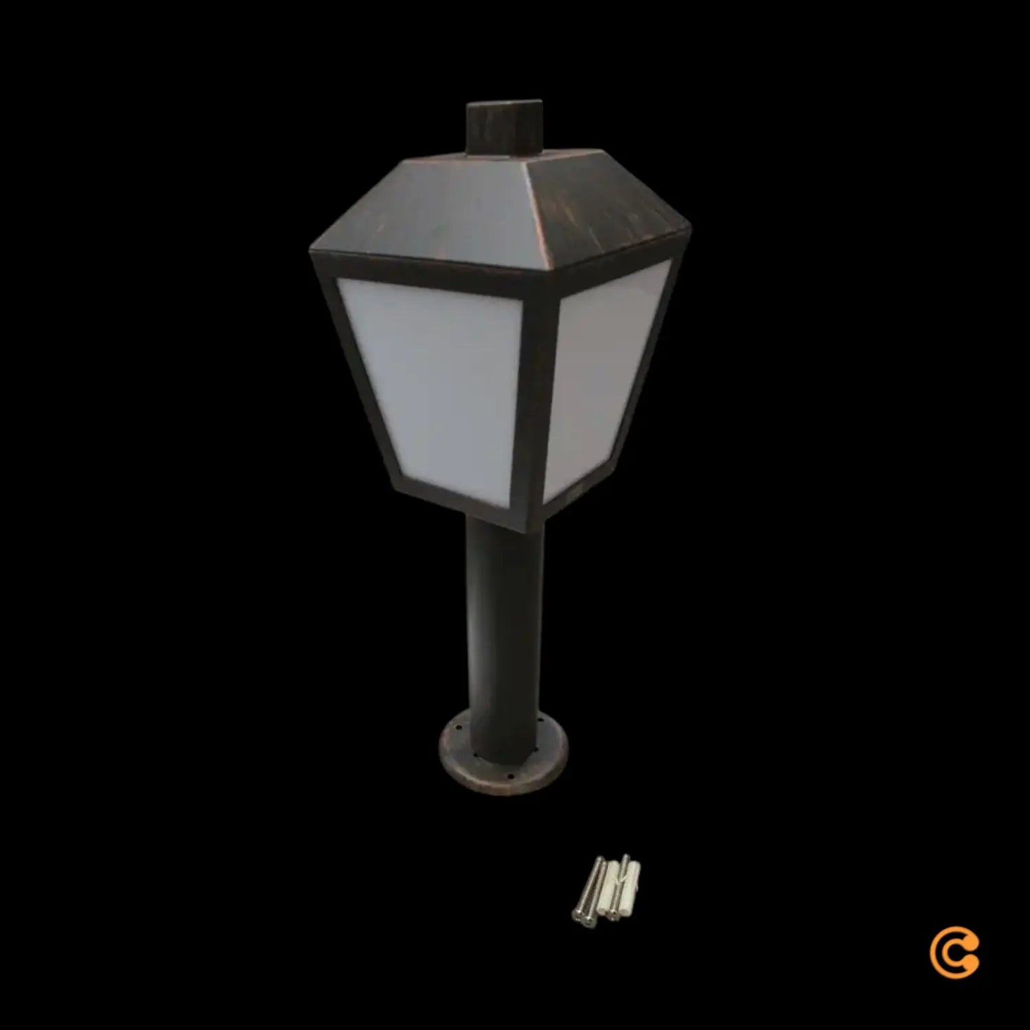 B-Ware Bendix Sockelleuchte Außenleuchte Laterne Led Gartenlampe Schwarz Kupfer Antik - 4251096553031