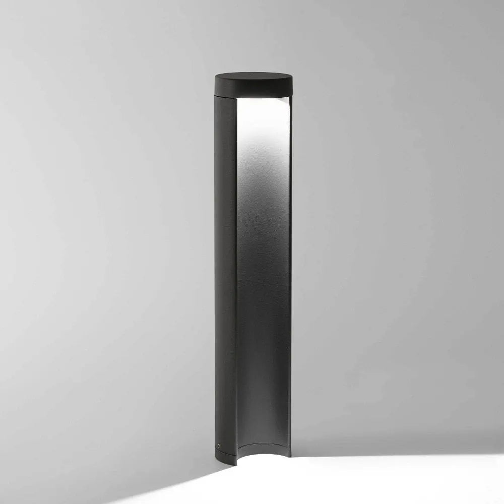 B-Ware Faro Barcelona Pollerleuchte Bodenleuchte Led Chandra H45cm Grau Aluminium  - 8421776082786