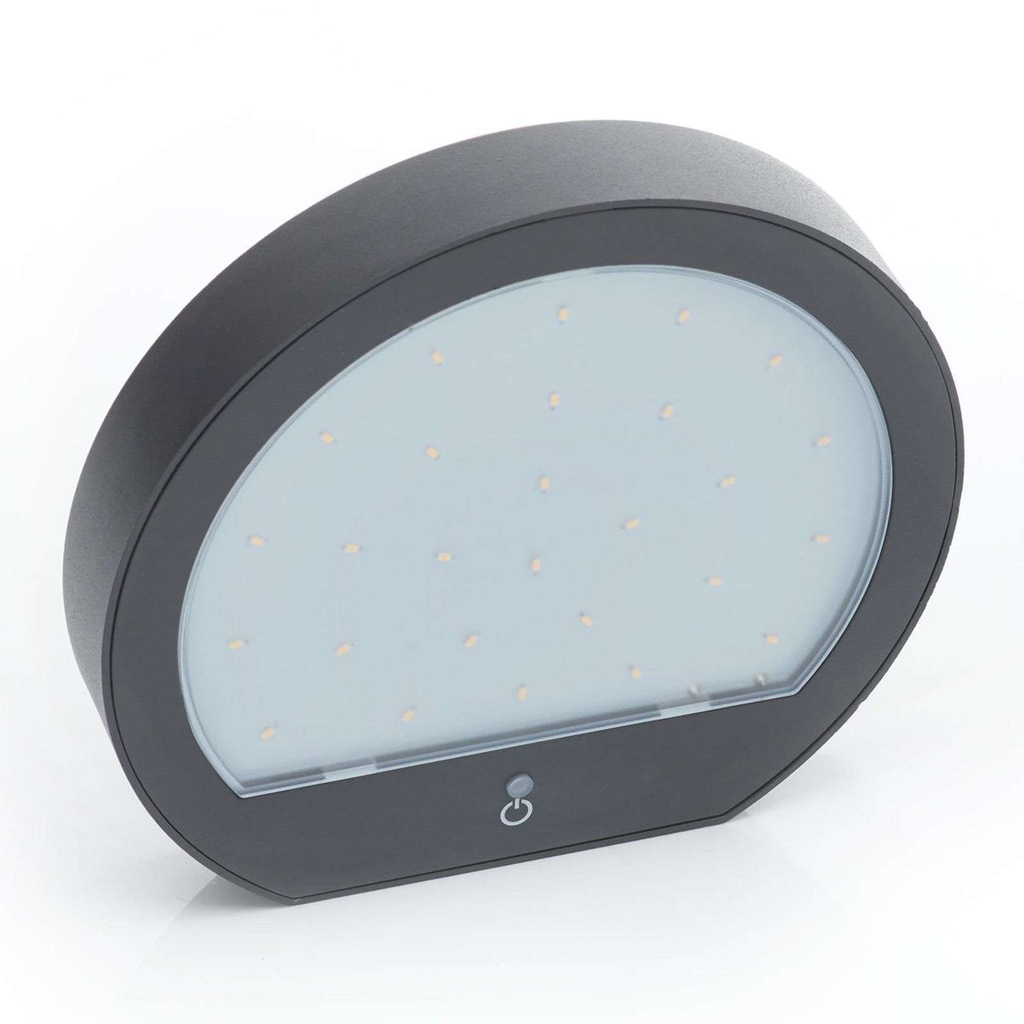 B-Ware Lampenwelt Led Solar Außen Wandleuchte Linja Dunkelgrau Außenwandleuchte Außenlam - 4251096558609