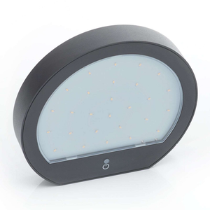 B-Ware Lampenwelt Led Solar Außen Wandleuchte Linja Dunkelgrau Außenwandleuchte Außenlam