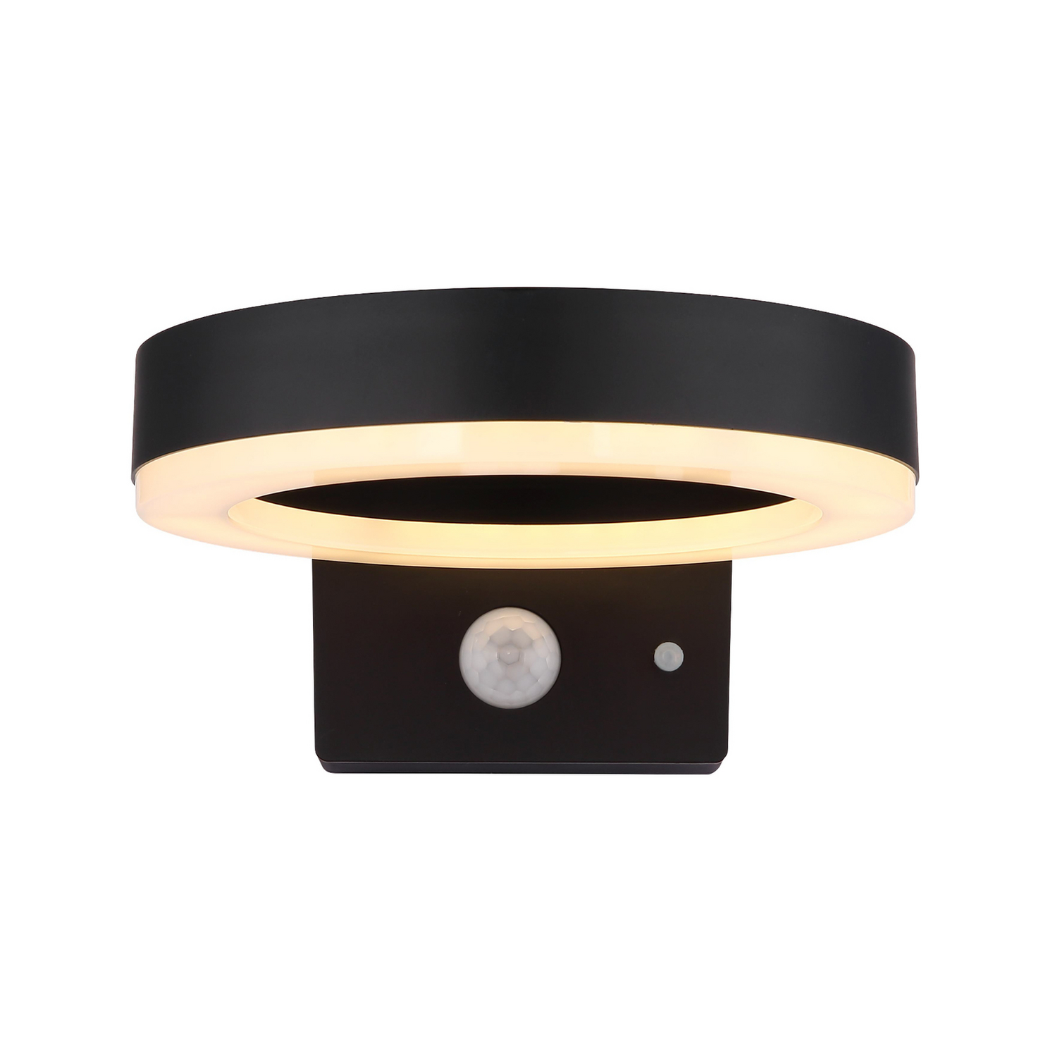 B-Ware Led Solar Außenwandleuchte Außenlampe Wandlampe Sensor Schwarz Kunststoff 36507 - 9007371513529