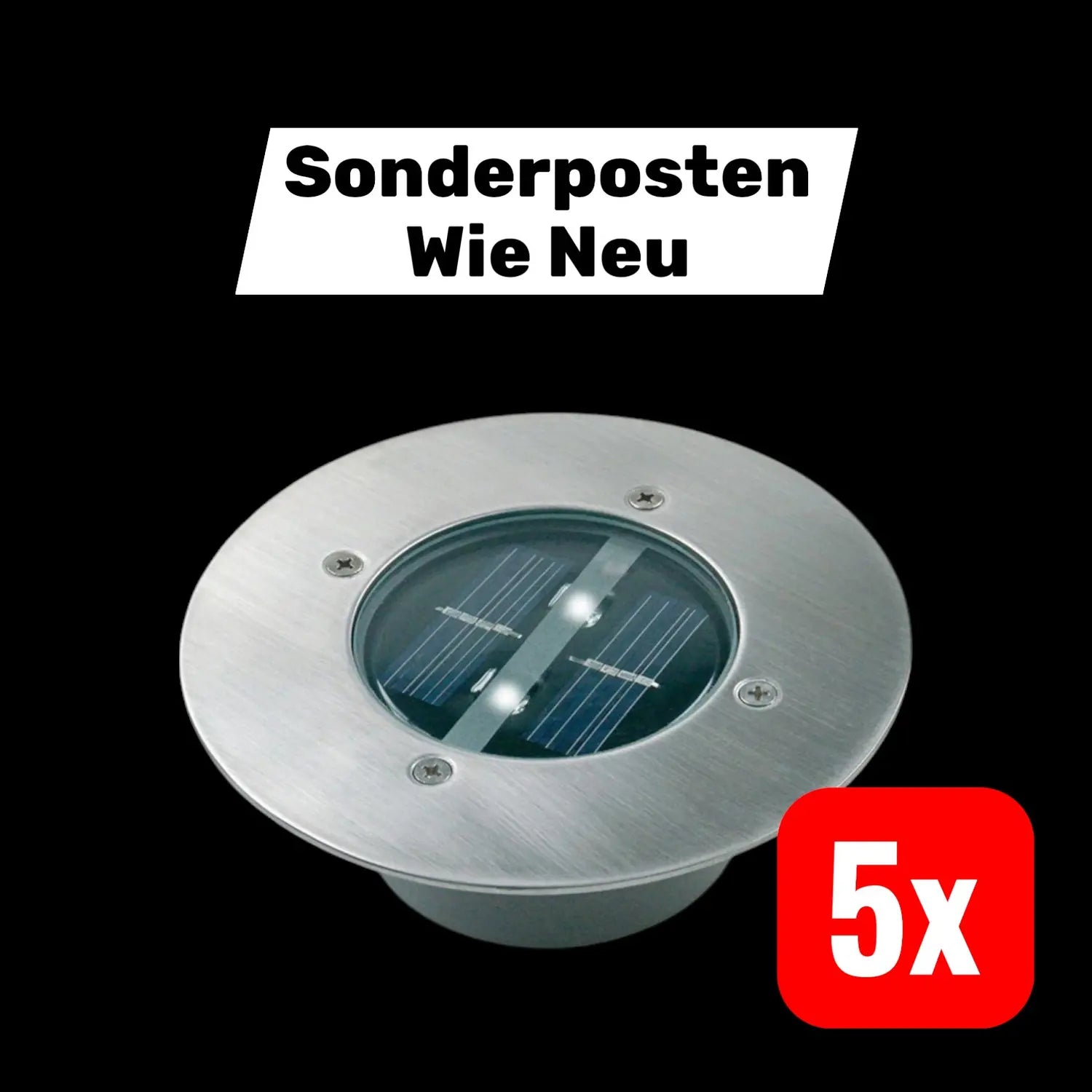 B-Ware Smartwares Solar Led Bodeneinbaustrahler Lugo Universalweiß 5 Stück - 8711387093746