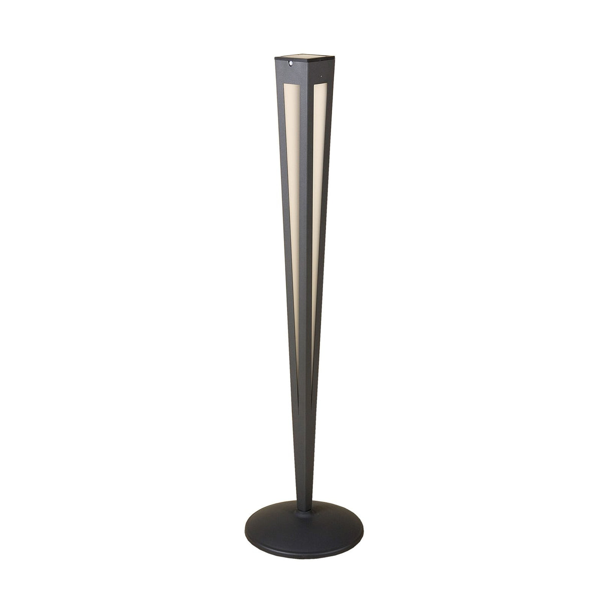 Les Jardins LED Solarfackel Gartenleuchte Sensor Tinka grau 120 cm Außenbereich - 3561615555271