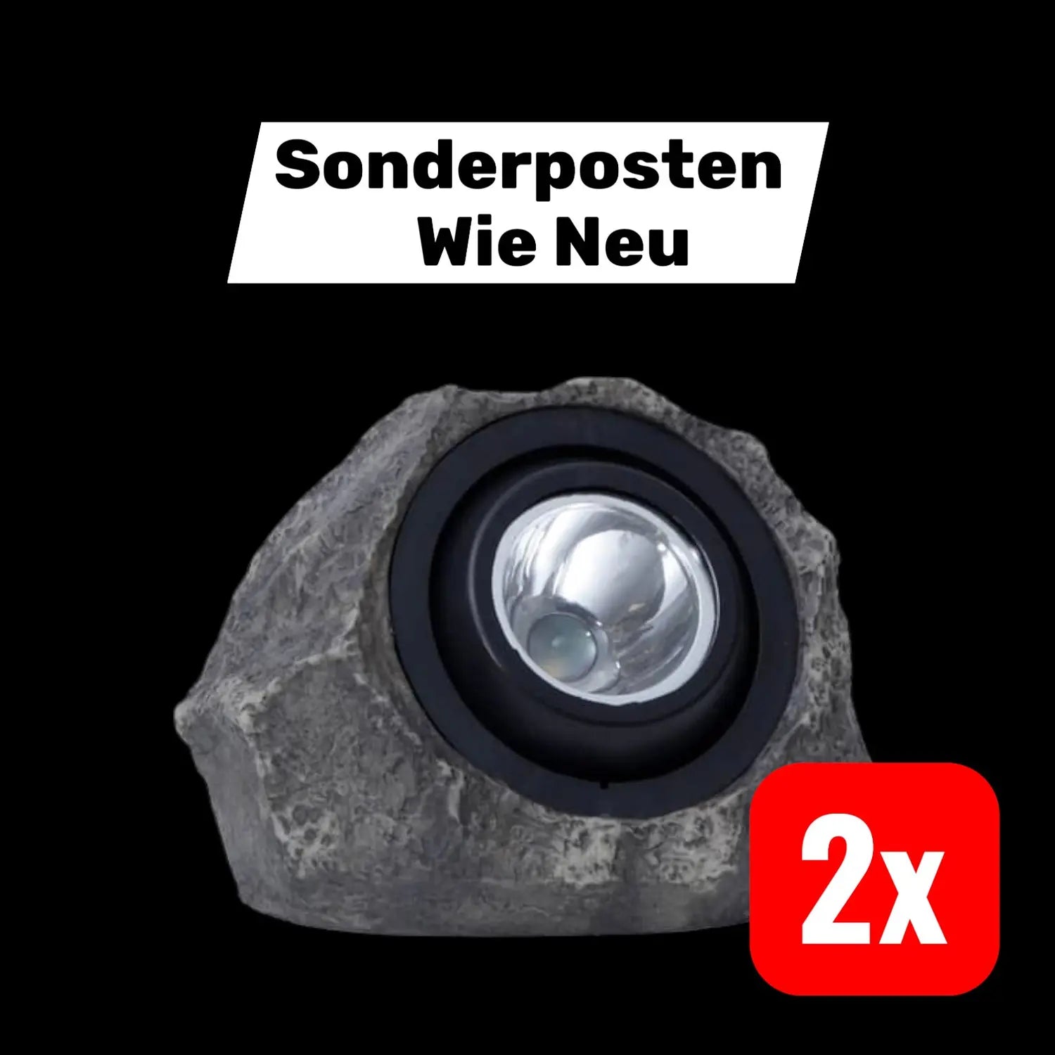B-Ware Star Trading Led Solarleuchte Rocky Gartenleuchte Außenwegelicht 2 Stück - 7391482028105