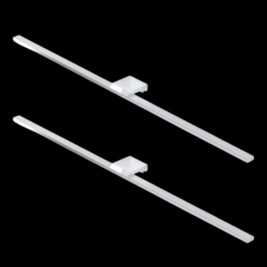 Triga Led Spiegelleuchte Lampe Leuchte Spiegellampe Led Ip44 Chrom 2 Stück B-Ware - 5903148518312