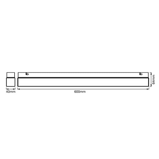 LEDVANCE Mirror Light Square LED-Spiegelleuchte Schranklampe Wandleuchte Lampe - 4058075399624