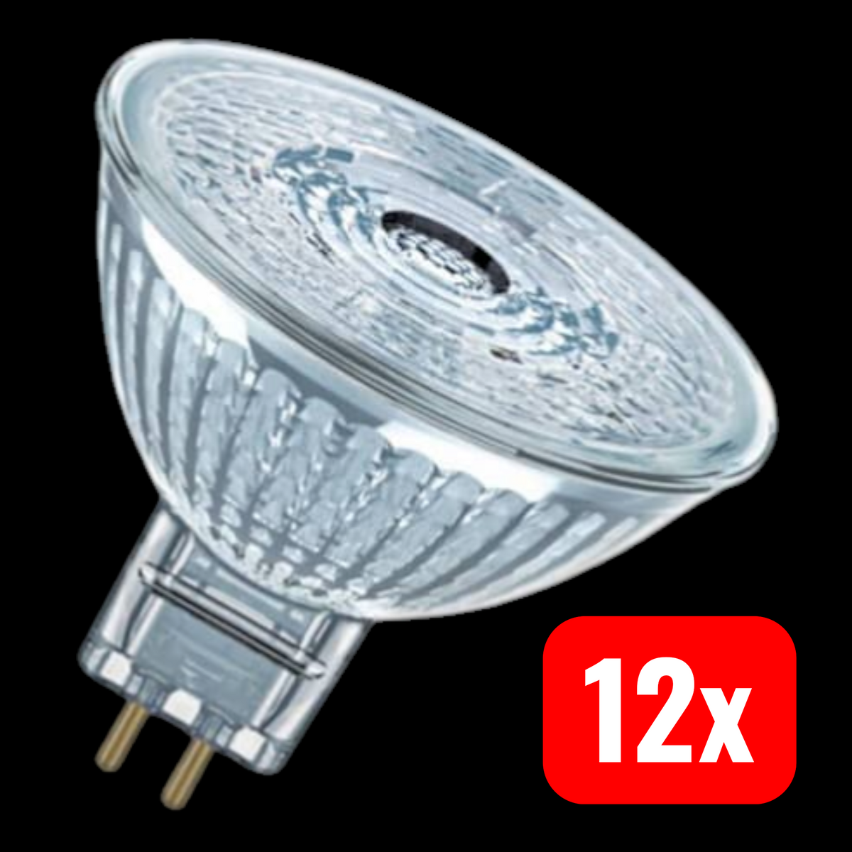 OSRAM LED-Reflektor Glühbirne Leuchtmittel Star GU5,3 8W 12V warmweiß 12 STÜCK - 4058075433762