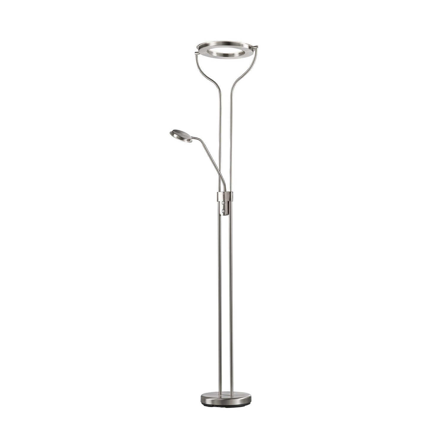 B-Ware Fischer Honsel Stehlampe Stehleuchte Led Davos Nickelfarben Leseleuchte Flexibel - 4003694404693