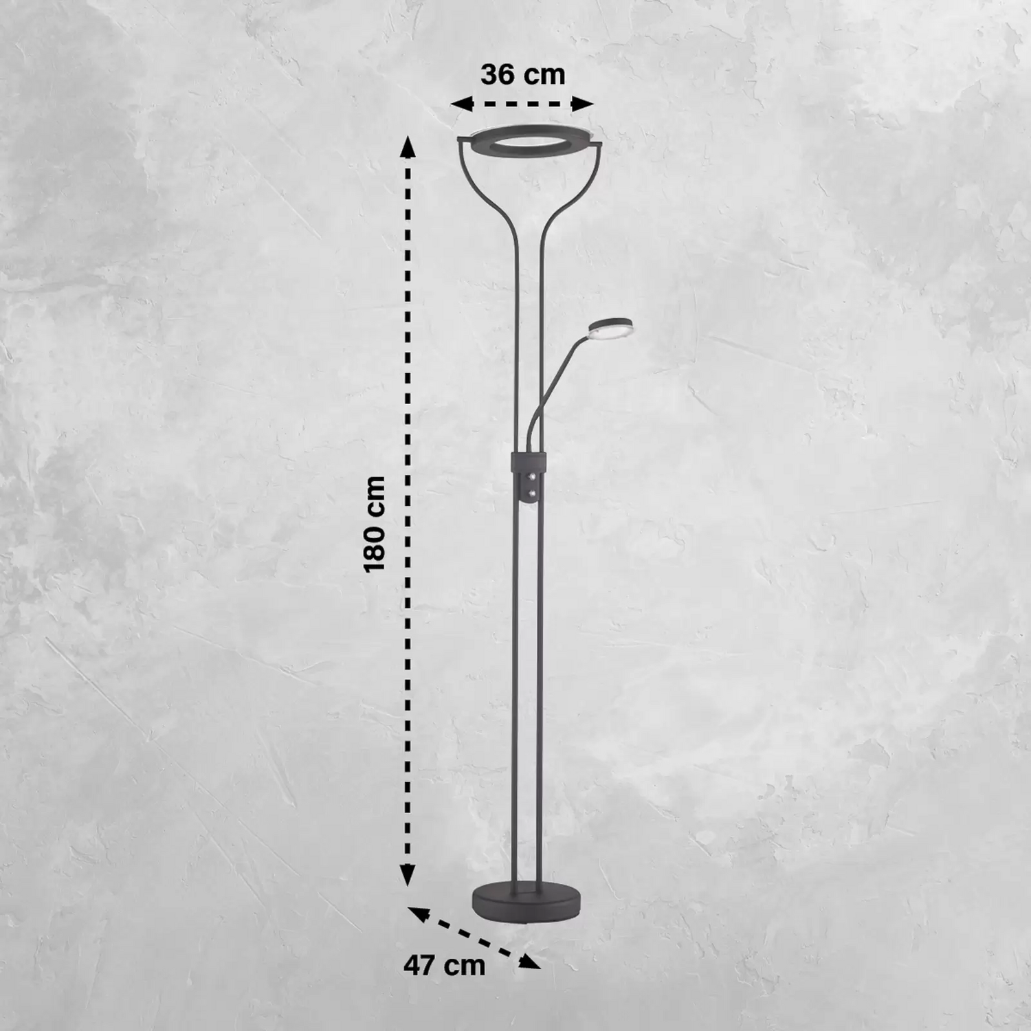 B-Ware Fischer & Honsel Davos Led Stehlampe Stehleuchte Leuchte Standlampe Siehe T739 - 4003694404709