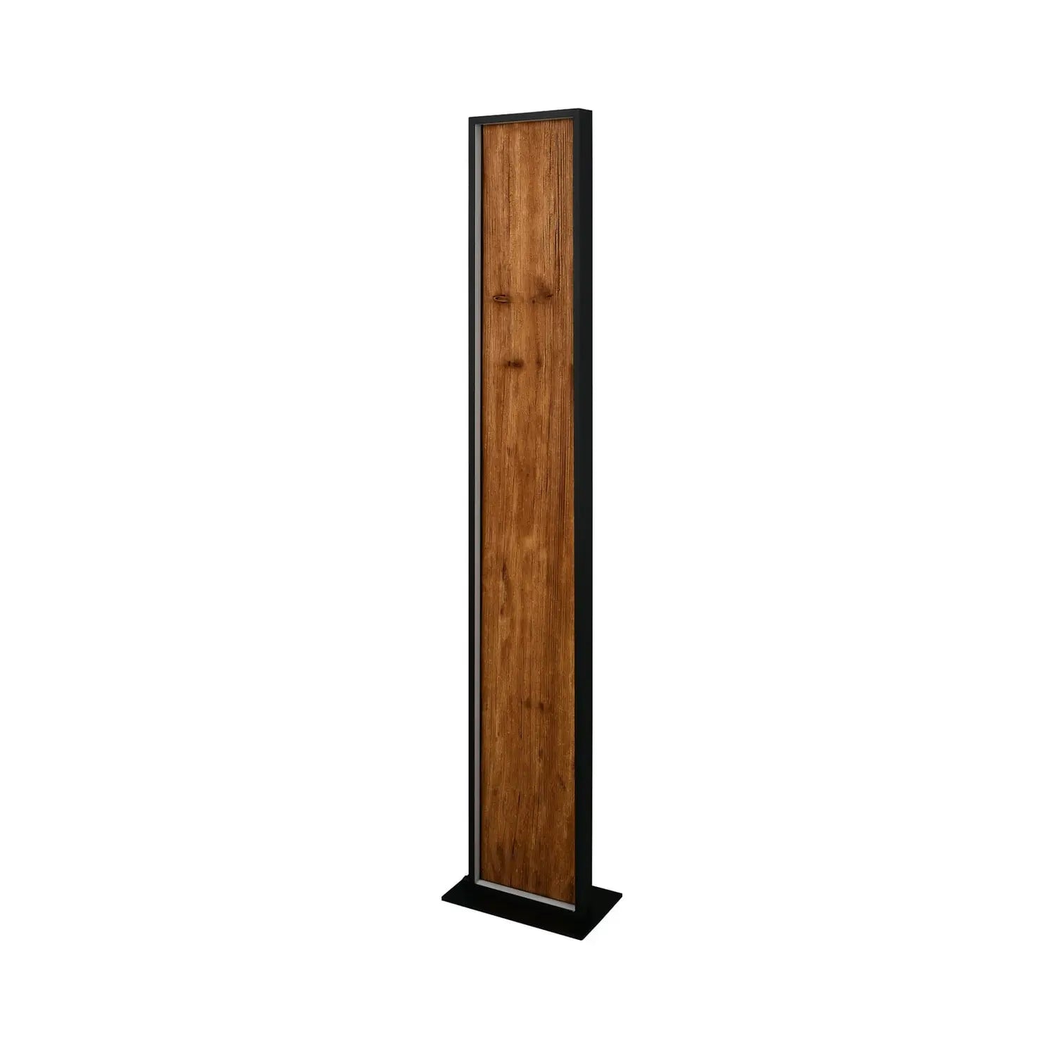 B-Ware Trio Lighting Stehlampe Standlampe Led Holz Schwarz Metall Schalter Dimmbar