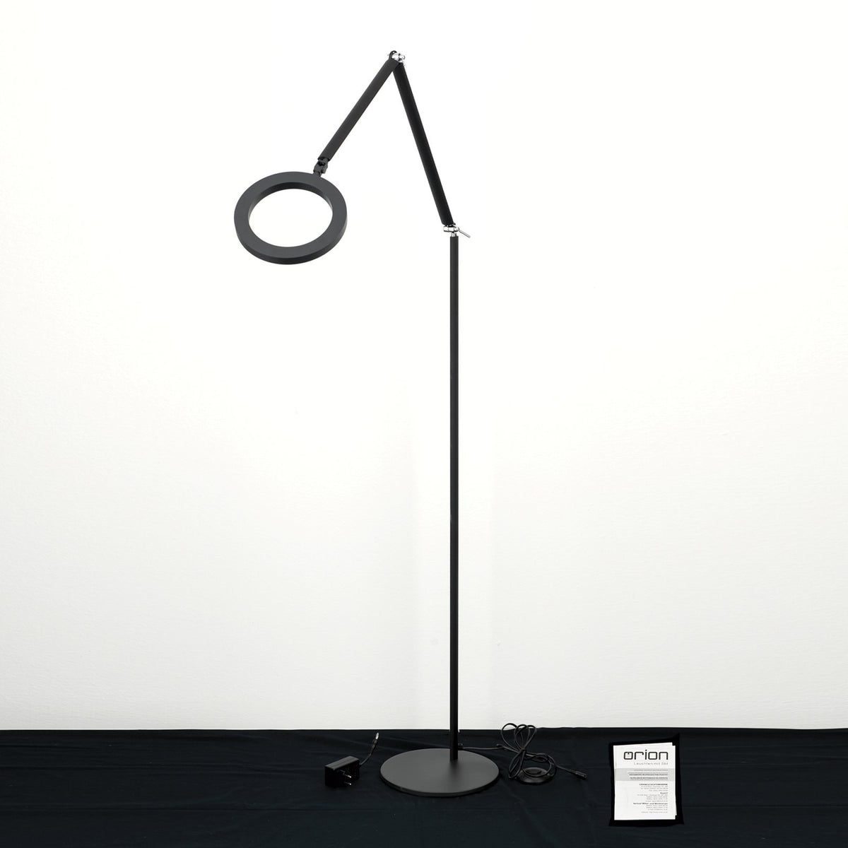 Ringo Stehlampe Bodenlampe LED schwarz Metall dimmbar verstellbar Lampenschal504 - 9003090277599