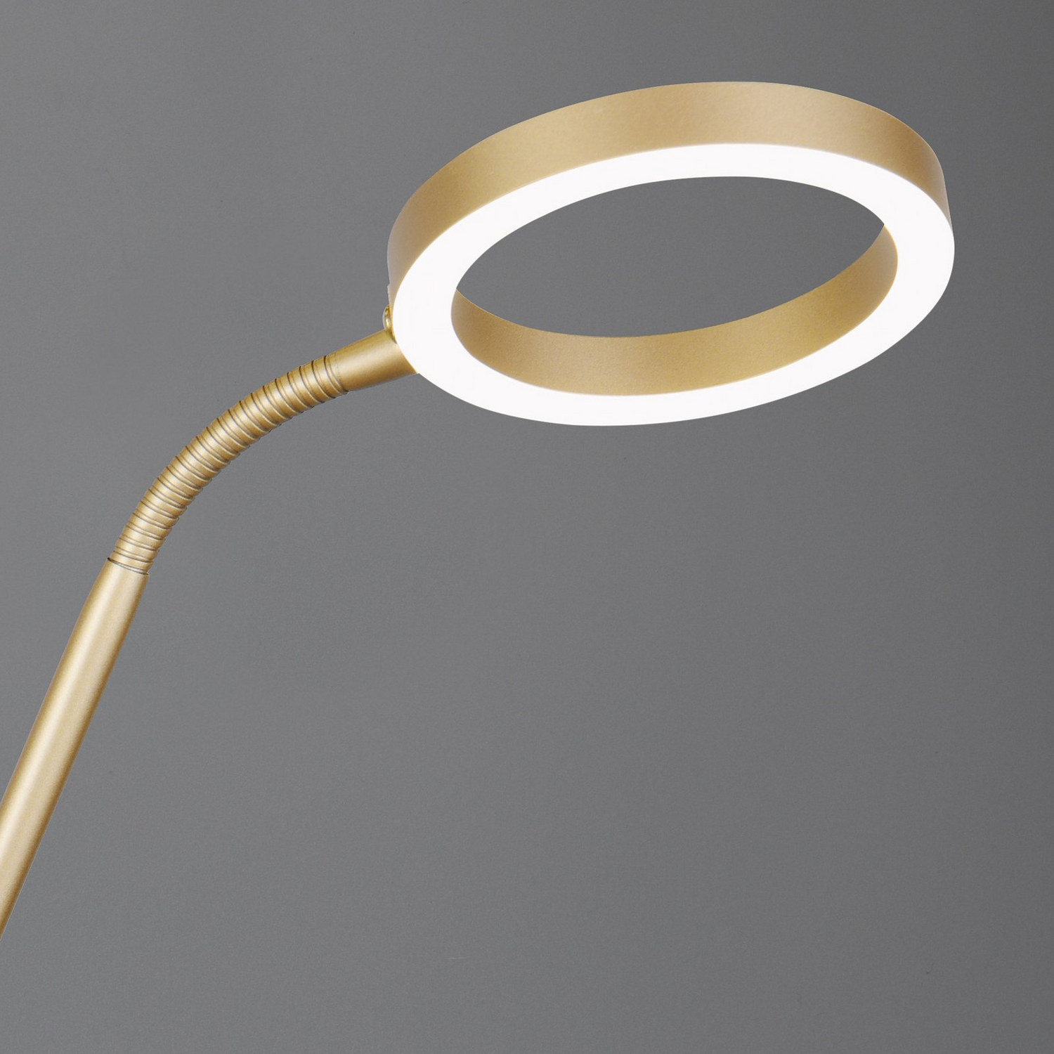 Lampadaire LED Willis de qualité B, doré, 180 cm de haut, métal, variateur CCT