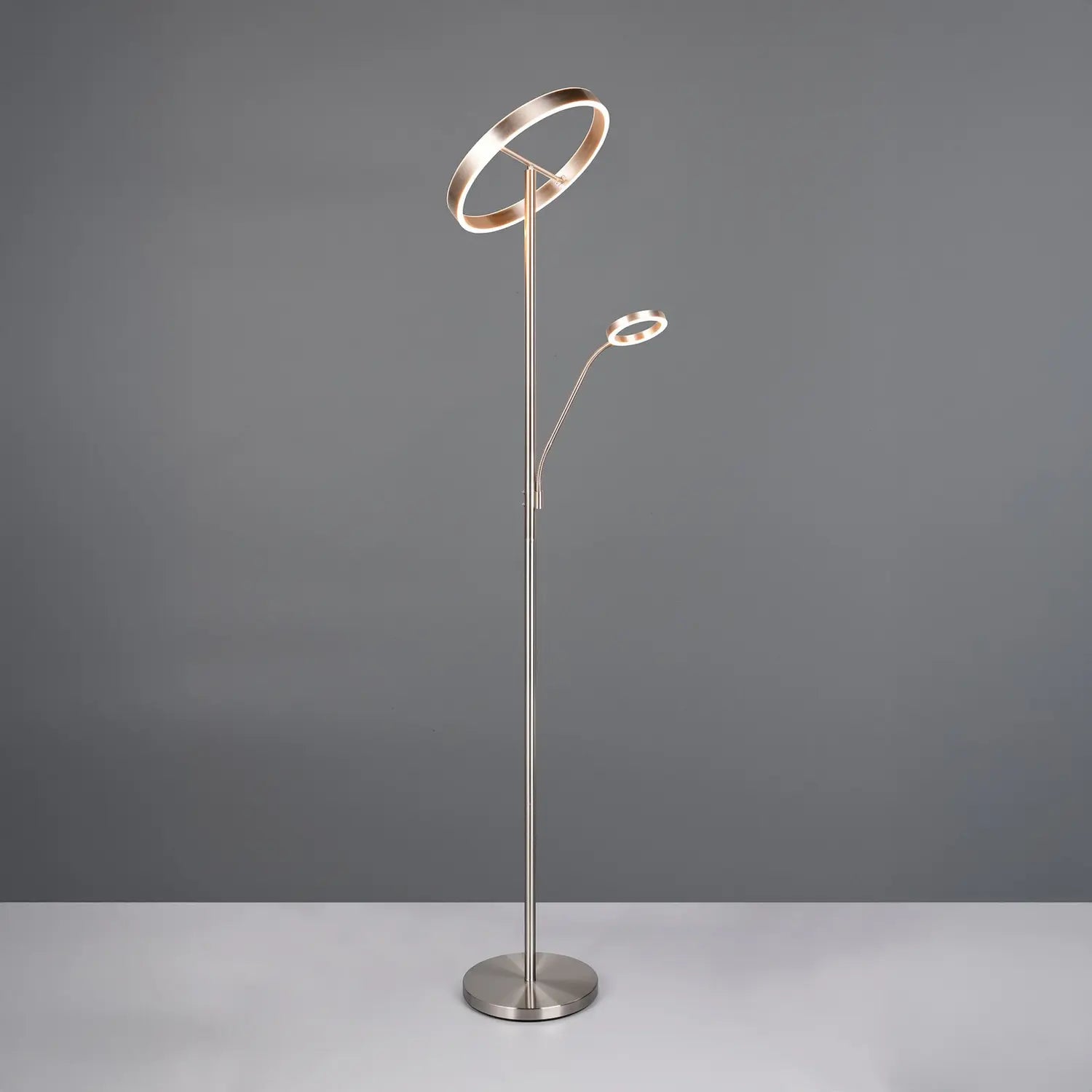 B-Ware Trio Lighting Led Stehlampe Leuchte Willis Nickel Metall Cct Dimmer 180 Cm - 4017807618129