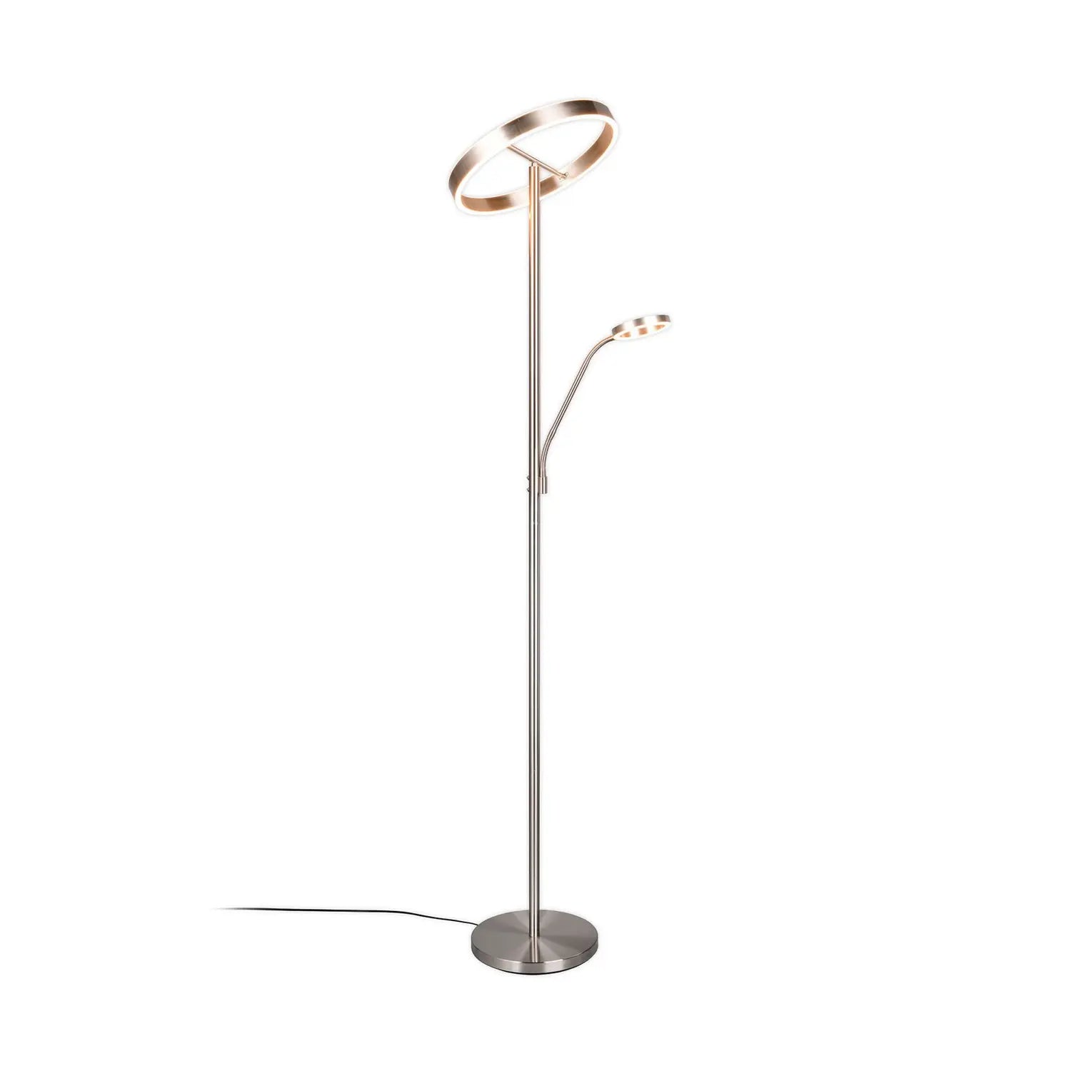 B-Ware Trio Lighting Led Stehlampe Leuchte Willis Nickel Metall Cct Dimmer 180 Cm - 4017807618129