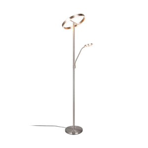 B-Ware Trio Lighting Led Stehlampe Leuchte Willis Nickel Metall Cct Dimmer 180 Cm