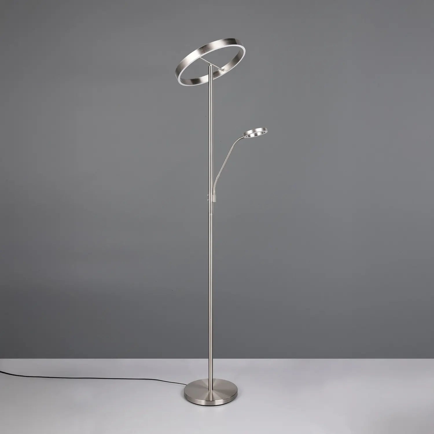 B-Ware Trio Lighting Led Stehlampe Leuchte Willis Nickel Metall Cct Dimmer 180 Cm - 4017807618129