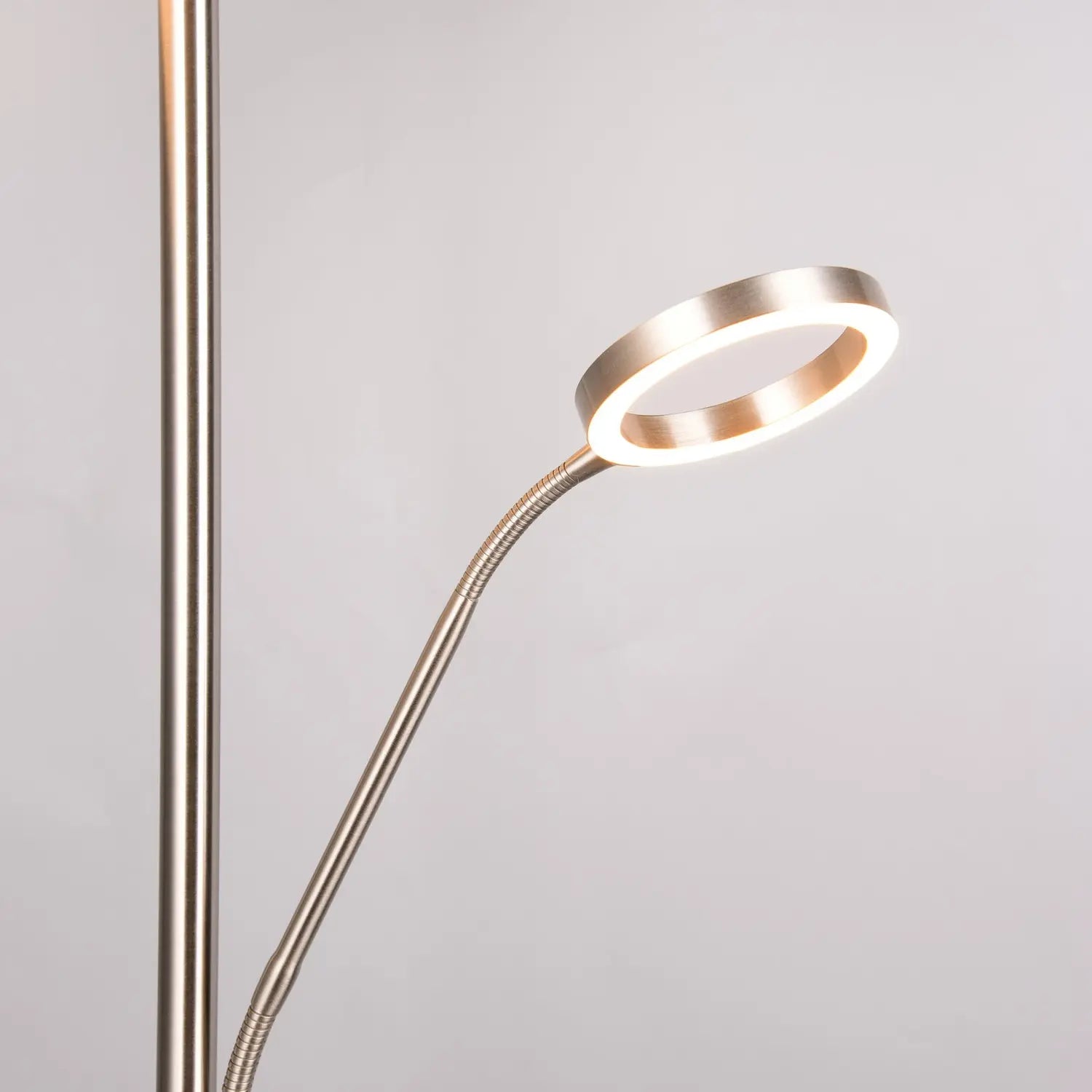 B-Ware Trio Lighting Led Stehlampe Leuchte Willis Nickel Metall Cct Dimmer 180 Cm - 4017807618129