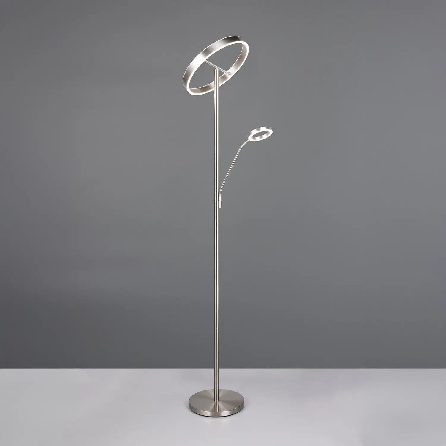 B-Ware Trio Lighting Led Stehlampe Leuchte Willis Nickel Metall Cct Dimmer 180 Cm - 4017807618129