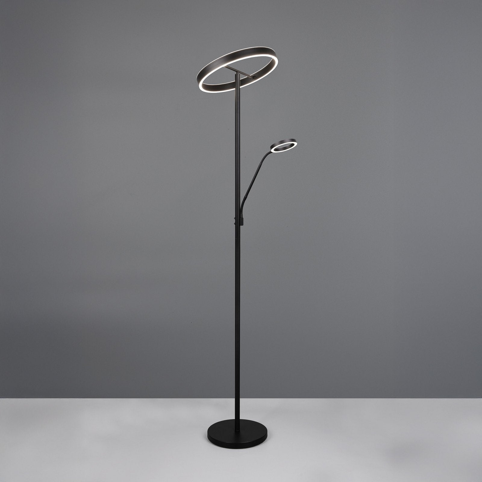 Trio Lighting LED Stehlampe Standlampe Willis schwarz matt Metall CCT Dimmer107 - 4017807618112