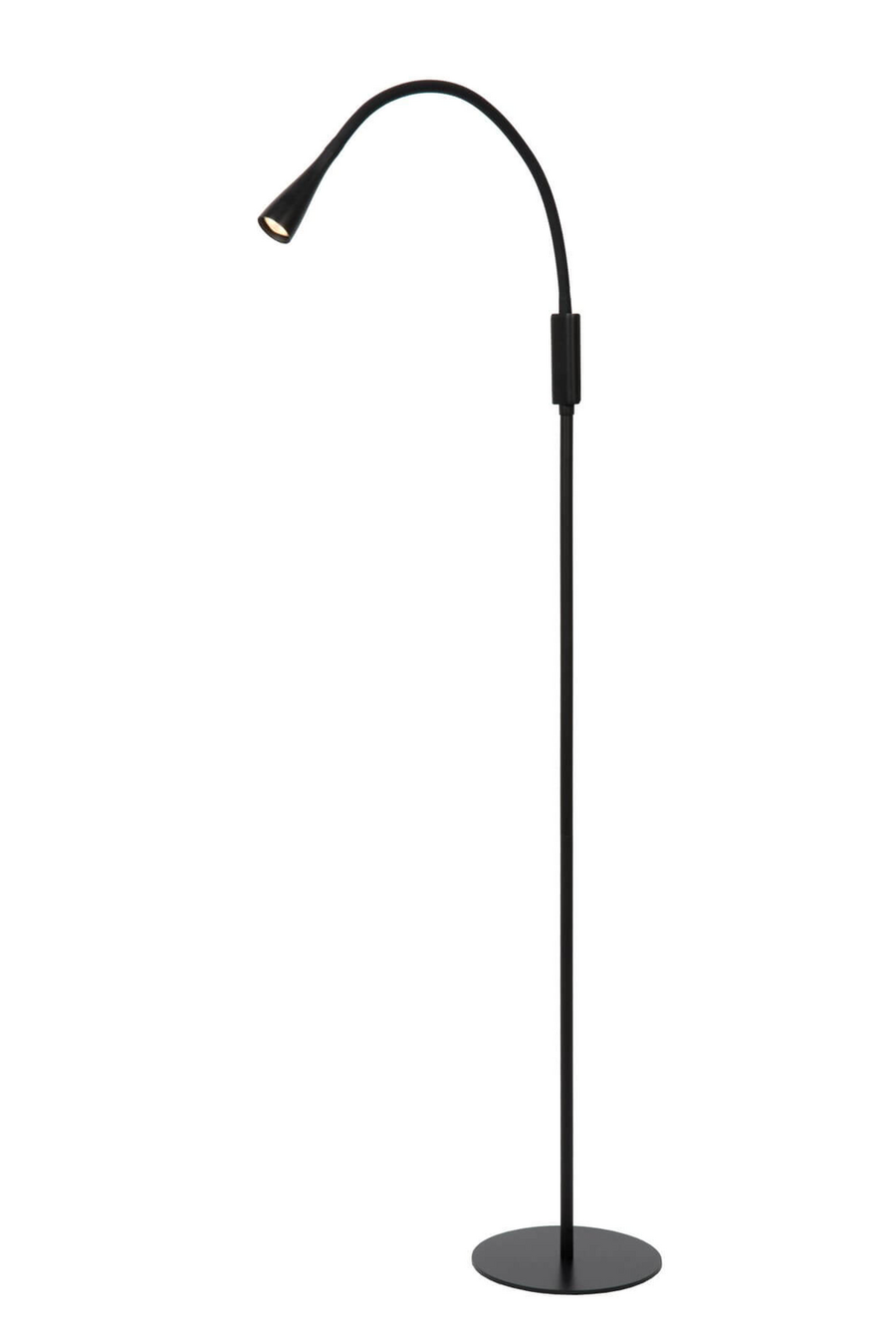 Lucide Led Stehlampe Zozy Leselampe Schwarz 3 Step Dim Höhe 145 Cm Flexarm B-Ware - 5411212185846