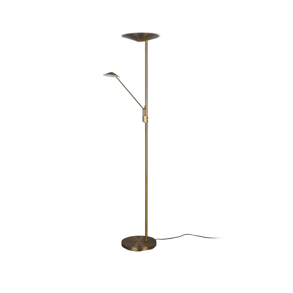 Trio Lighting Stehleuchte Leselampe LED Brantford altmessing Zusatzbeleuchtung - 4017807525243