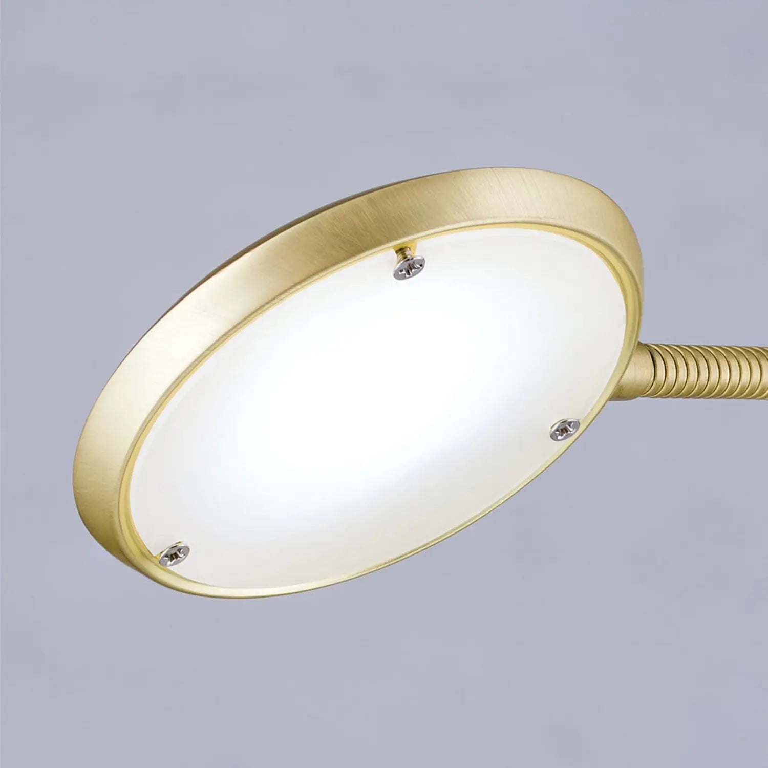 B-Ware Cobra Led Stehleuchte Standlampe Messing Matt Stahl Zweiflammig Dimmer Schalter - 9003090267408