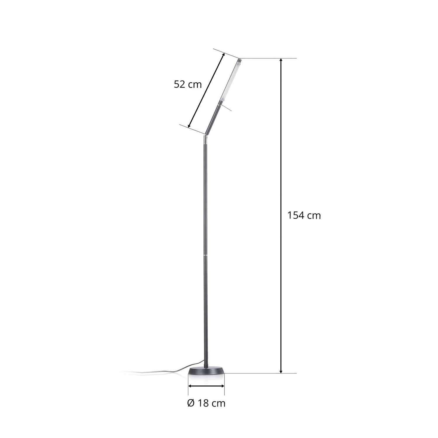 B-Ware Trio Lighting Led Leseleuchte Filigran Standleuchte Stehlampe Mit Sensordimmer - 4017807382525