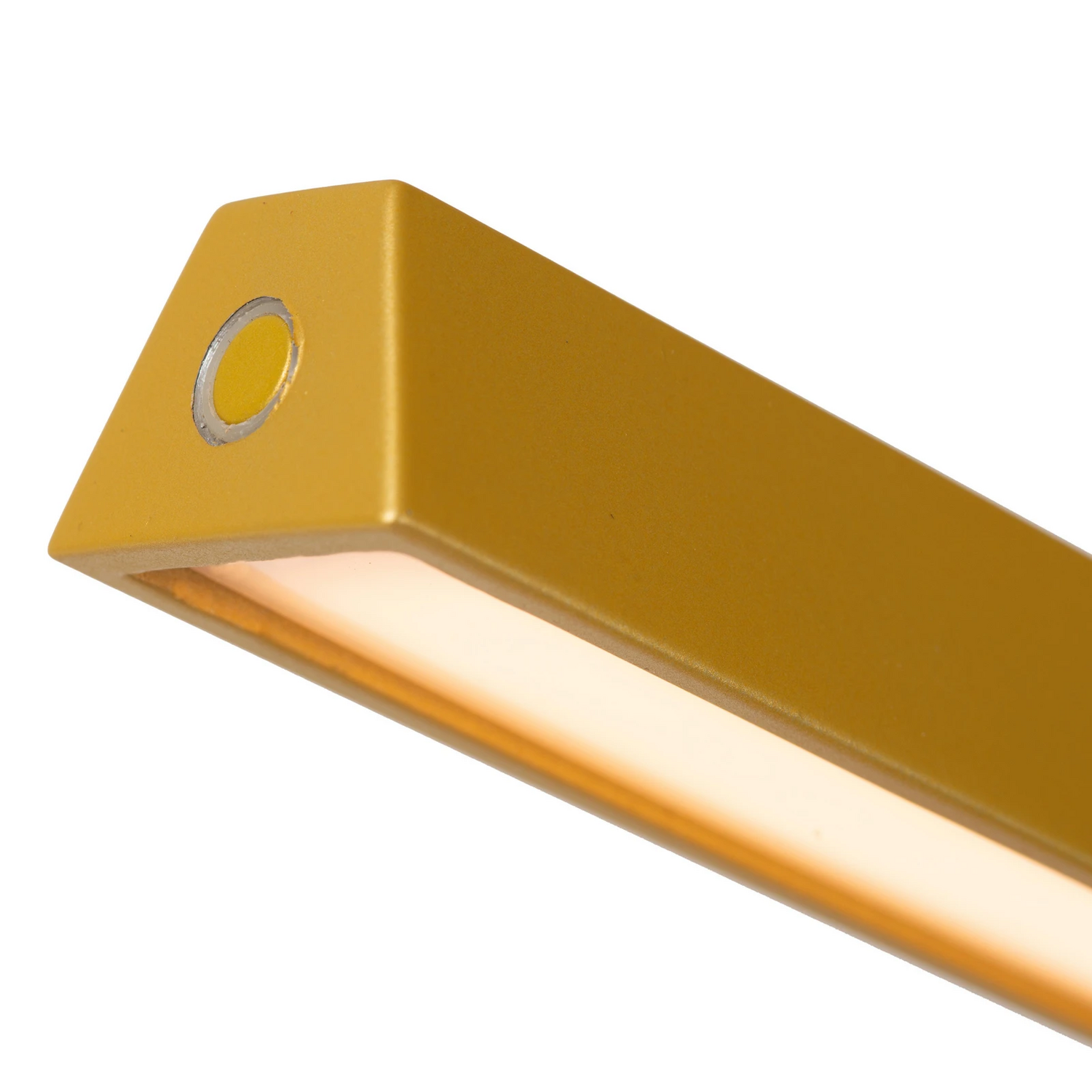 B-Ware Lucide Led Stehleuchte Lavale Stehlampe Leselampe Ockergelb Dimmbar Höhe 138 Cm