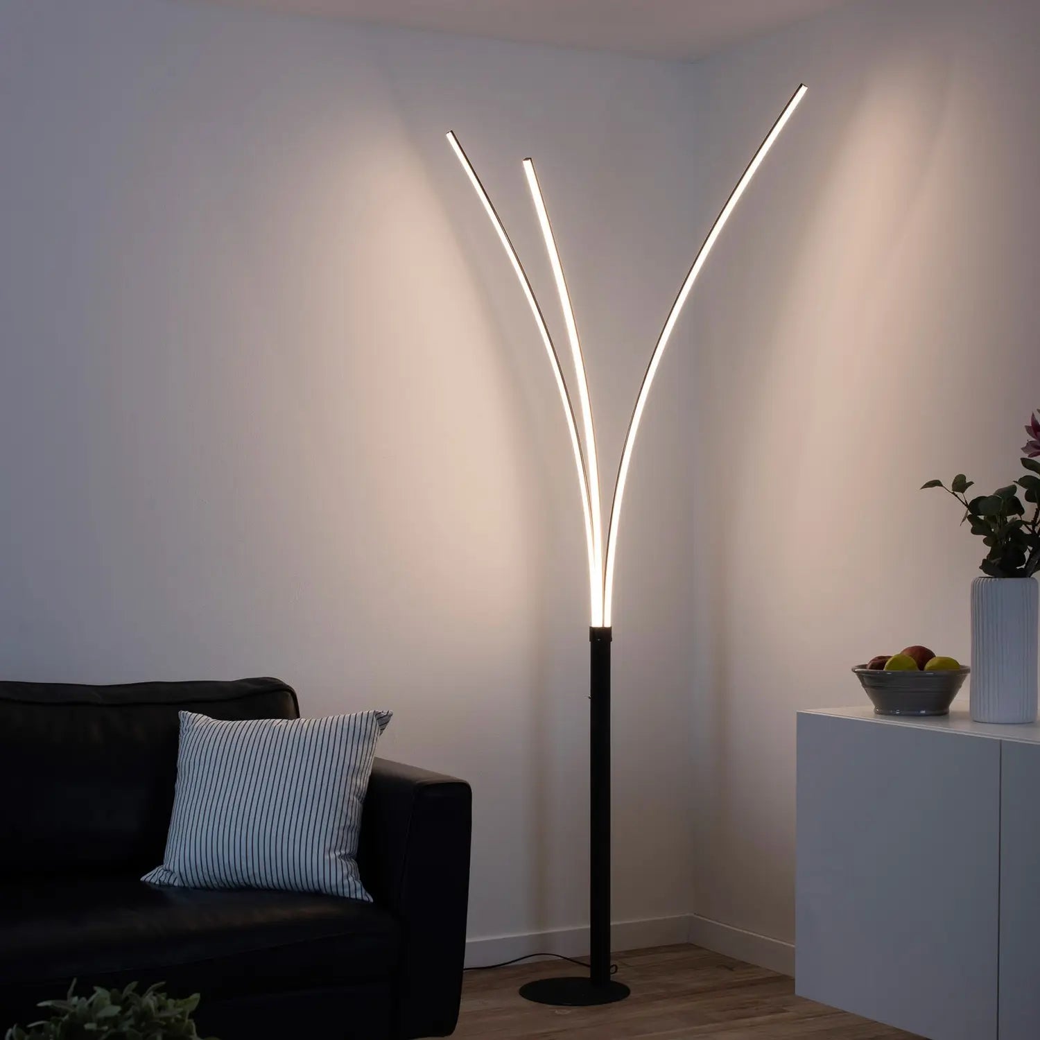 B-Ware Just Light Led Stehleuchte Maja Dreiflammig Leuchte Stehlampe Leselampe Schw752 - 4043689976071