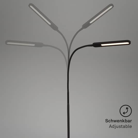 B-Ware Briloner Led Stehleuchte Servo Stehlampe Stehleuchte Leuchte Dimmbar Cct Schwarz - 4002707408192